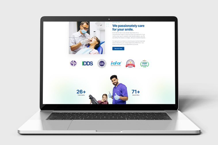 ExcelDentalCare Website Design | Dental Care Services 1 Dental care Services