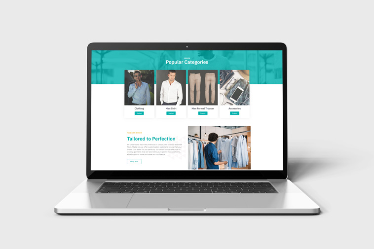 GrownClub Men's Garments Website Design | Ecommerce 1 Men's Garments