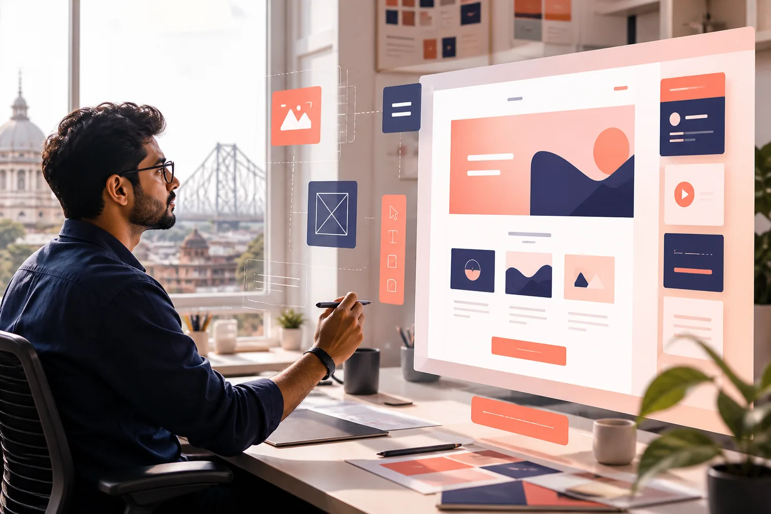 Landing page designer planning a focused conversion journey in Kolkata
